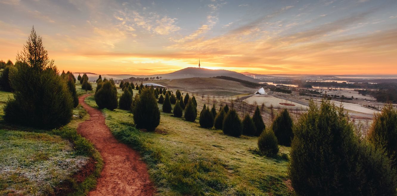 A crisp Canberra morning.