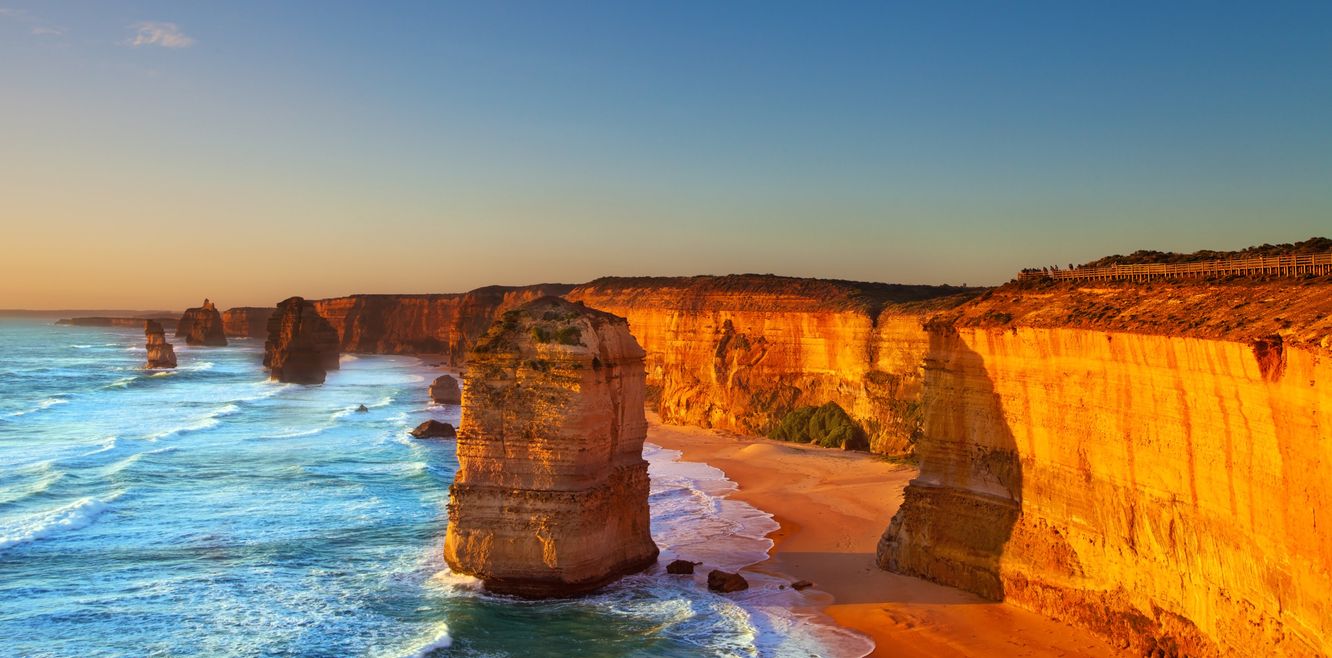 Some of the amazing cliff scenery the Great Ocean Road is famous for.