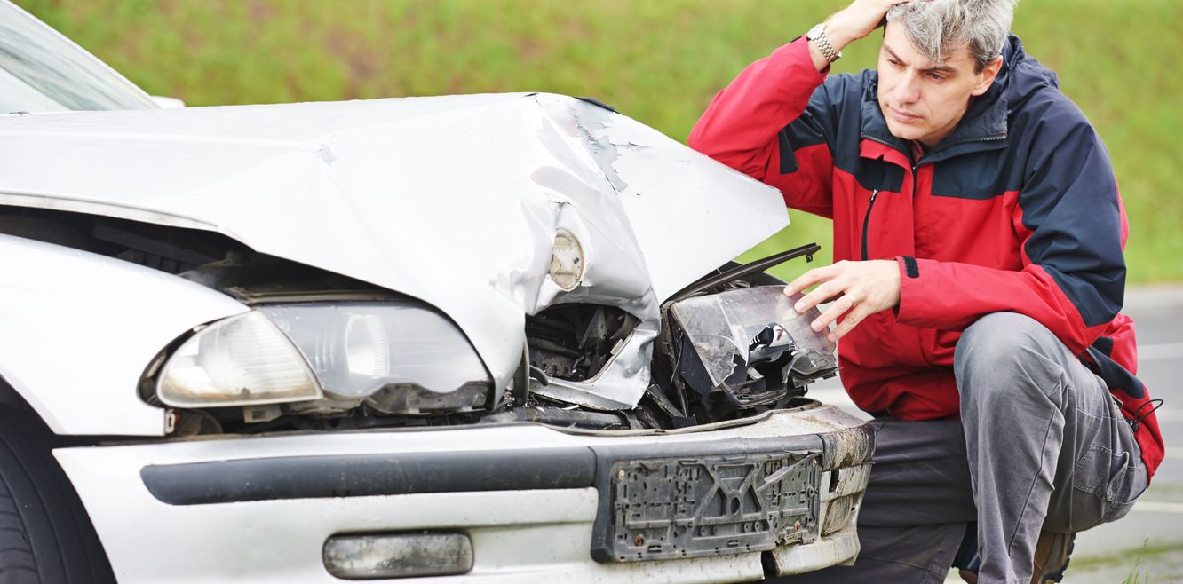 Damaged car