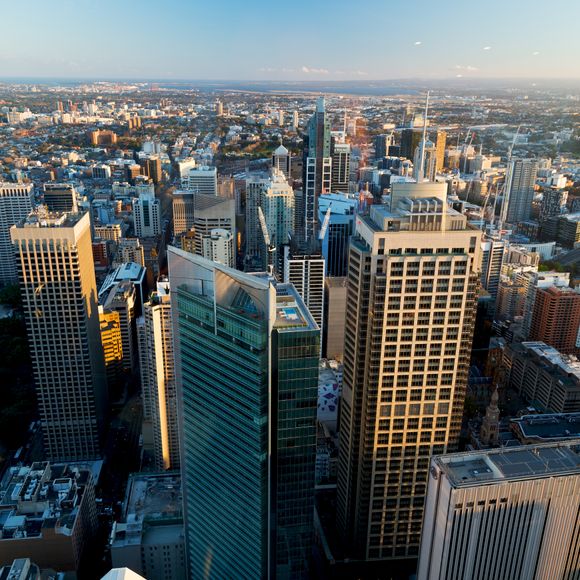The Sydney skyline.