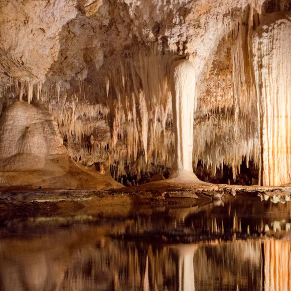 Torches are handy in caves.