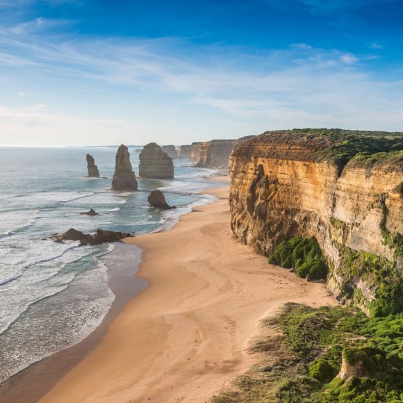 The Twelve Apostles Rocks on the ocean, Great Ocean Road, Victoria.